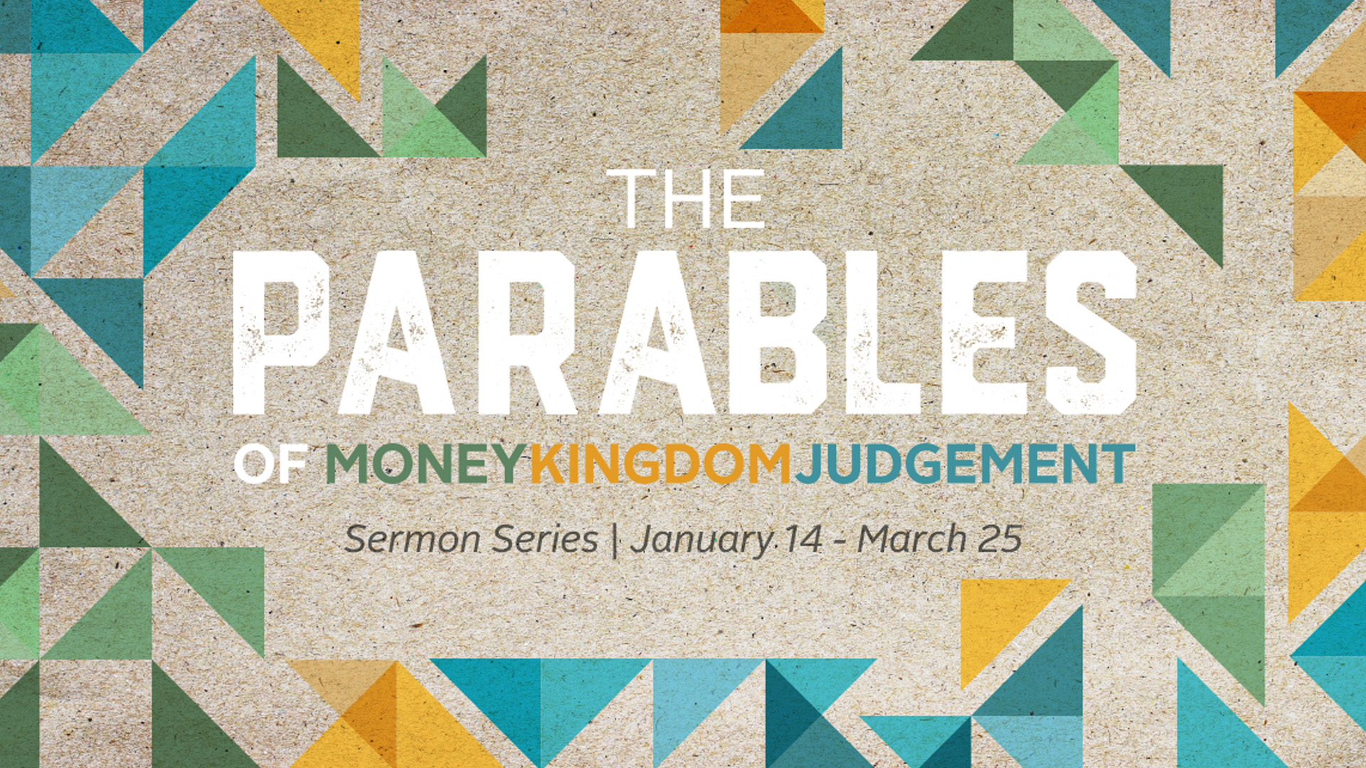 Parables of Money, Kingdom & Judgment graphic